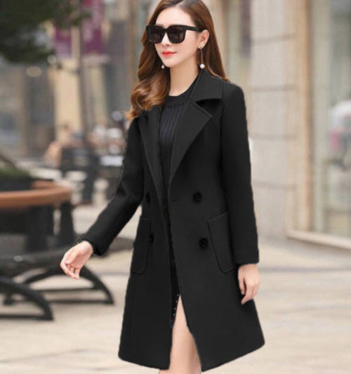 Tweed-Windbreaker Fur Damen