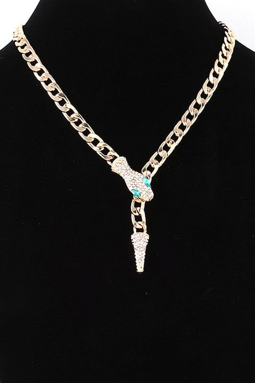 Crystal Snake Iconic Necklace