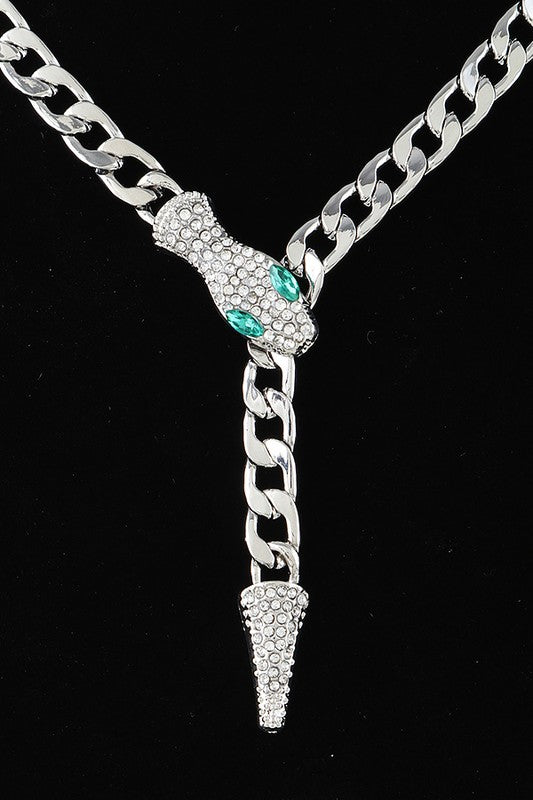 Crystal Snake Iconic Necklace