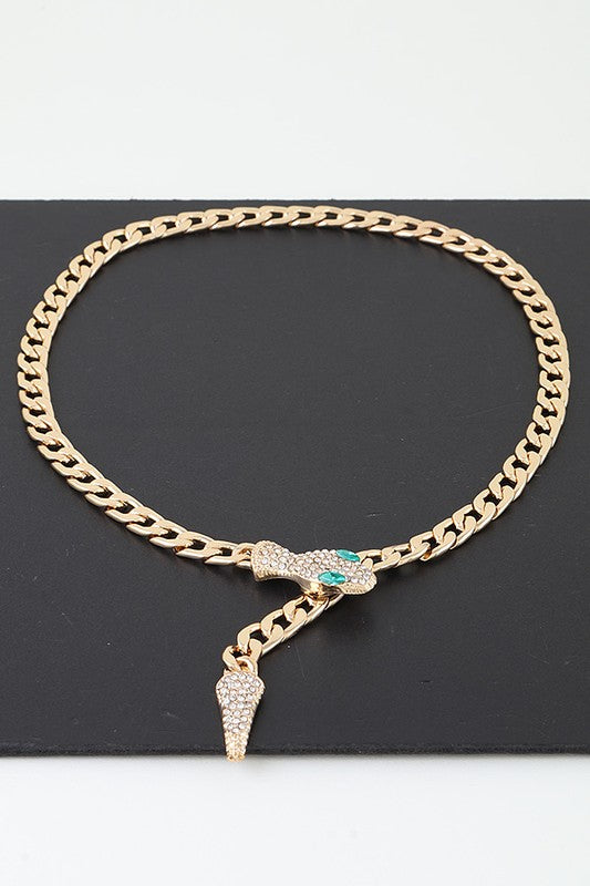 Crystal Snake Iconic Necklace