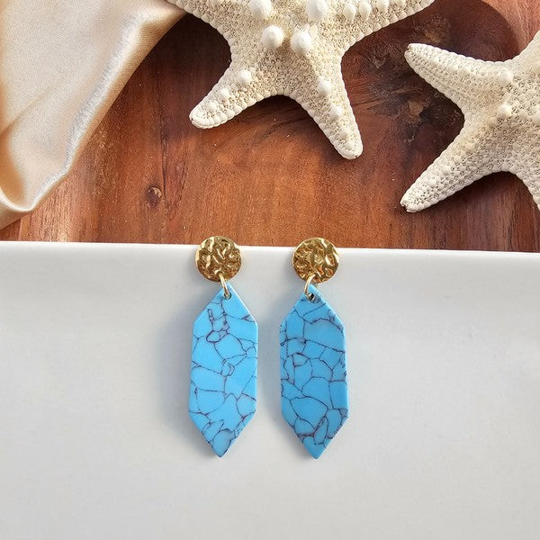 Gemma Earrings - Turquoise
