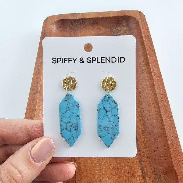 Gemma Earrings - Turquoise