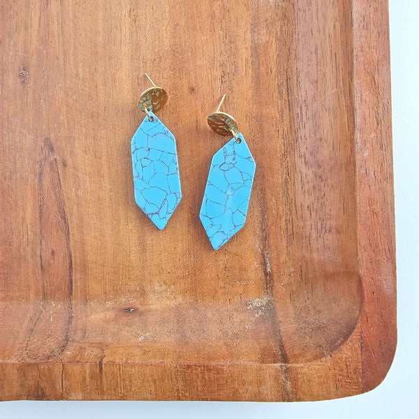 Gemma Earrings - Turquoise