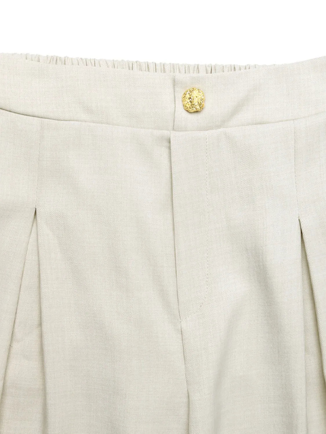 Slit Wide Leg Pleated Pants