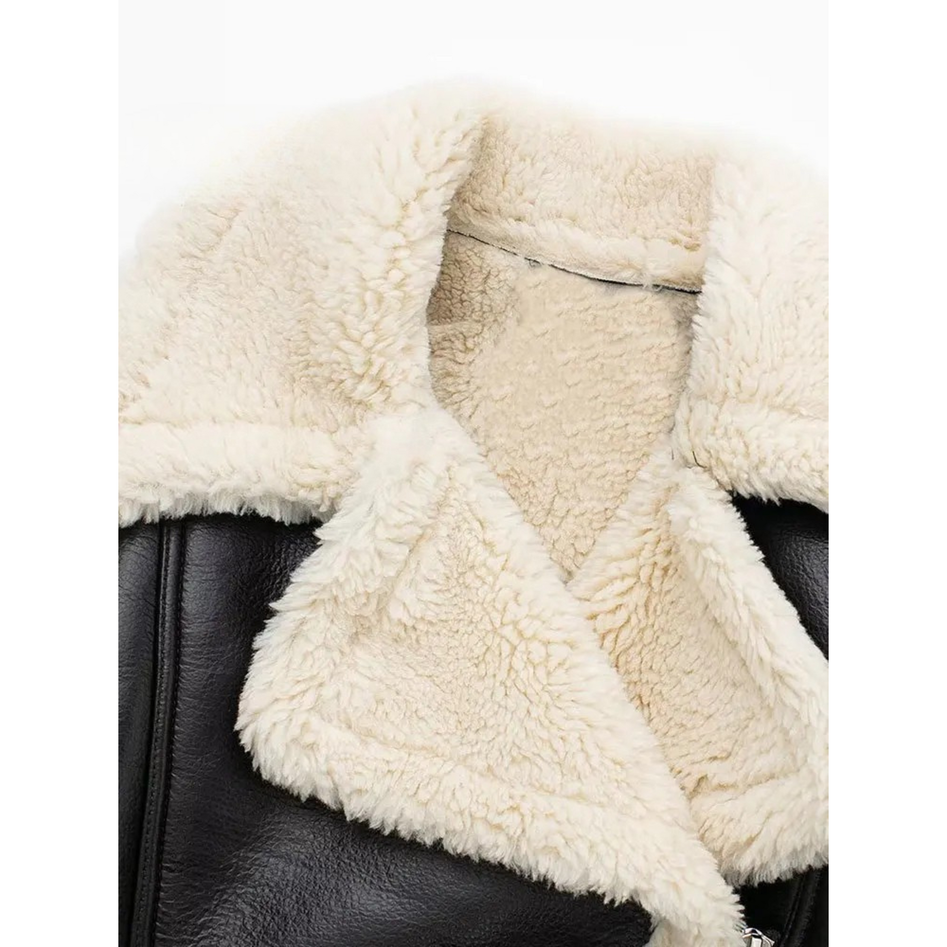 Solid Front Zipper Jackets Vintage Lapel Neck