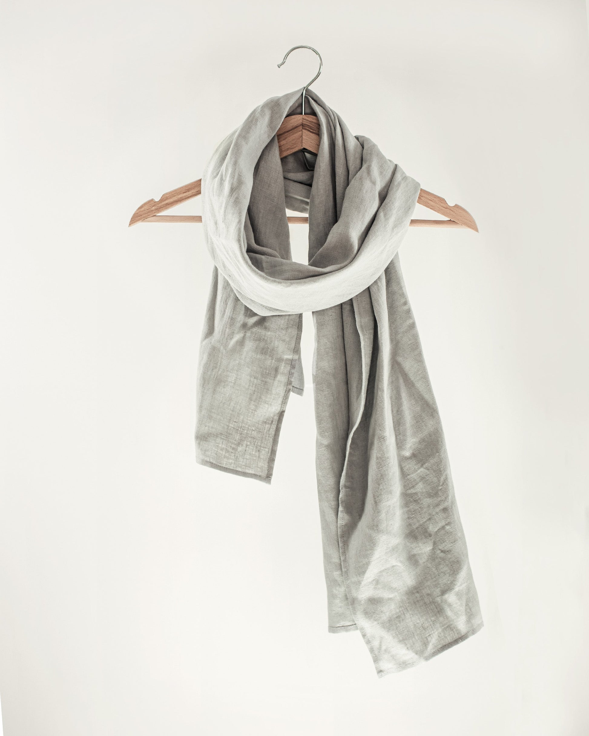 Dark Plum linen scarf