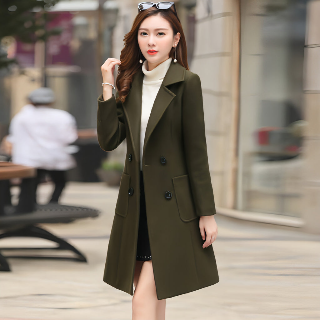 Tweed-Windbreaker Fur Damen