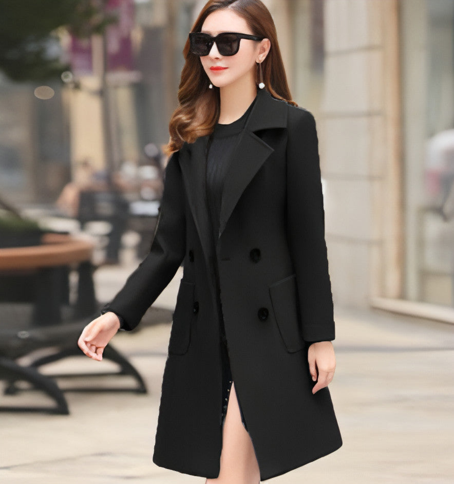 Tweed-Windbreaker Fur Damen