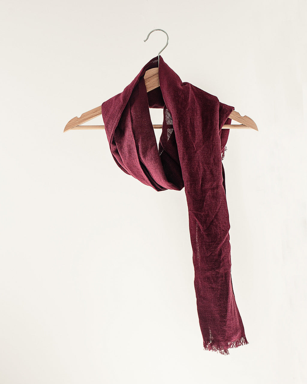 Linen scarf in Pale Pink